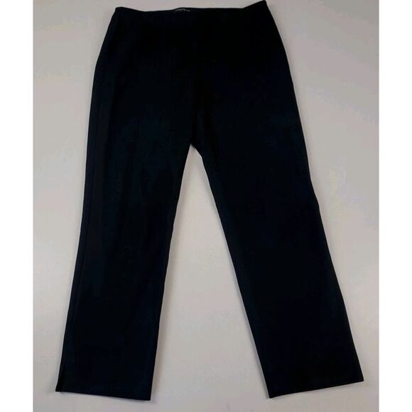 Lafayette 148 New York Pants - Lafayette 148 New York Womens Side ZIp Cropped Bleecker Pants Black Size 6